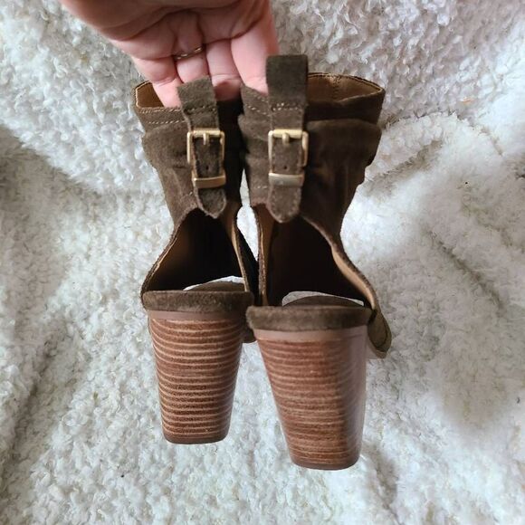 Latigo Arma Open Toe Leather Booties sz 9 - Picture 8 of 9